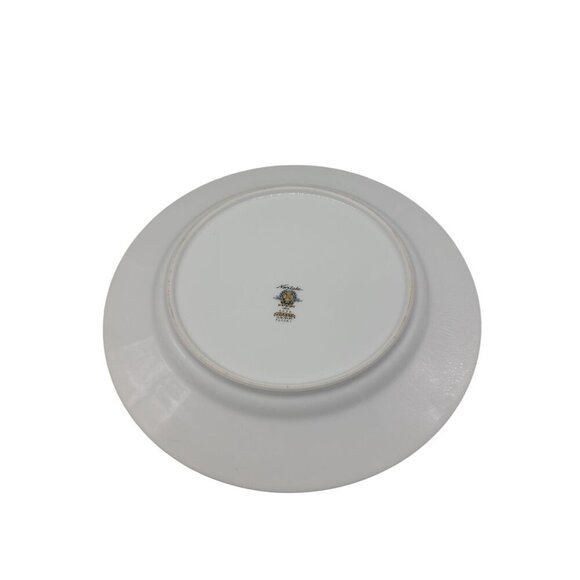 Noritake Dinner Plate 8" Joanne Floral Design 6466 Gold Trim Vtg Discontinued - Picture 2 of 8